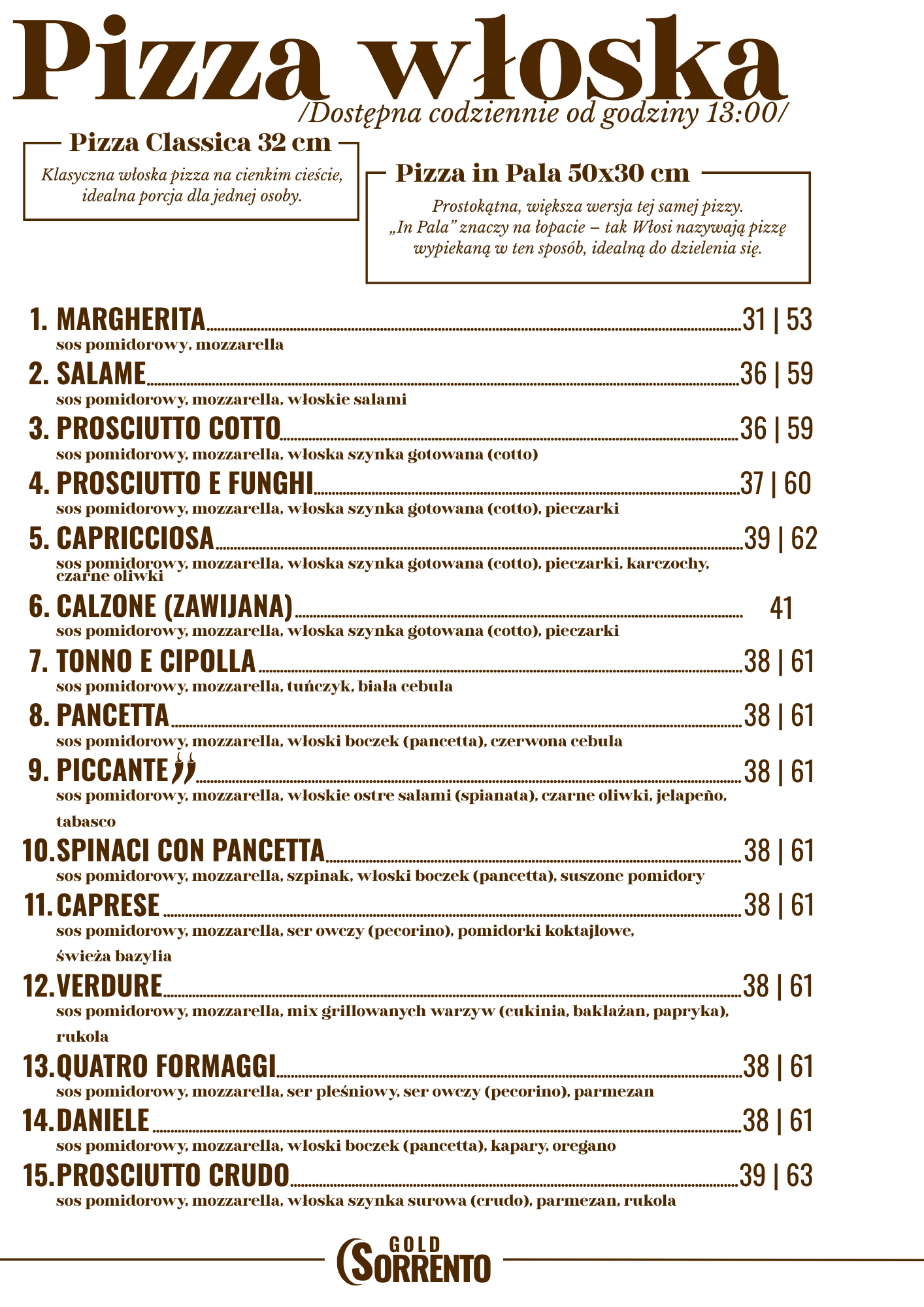 Pizza włoska nr 1